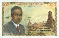 p10a from Cameroon: 100 Francs from 1962