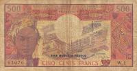 p15a from Cameroon: 500 Francs from 1974