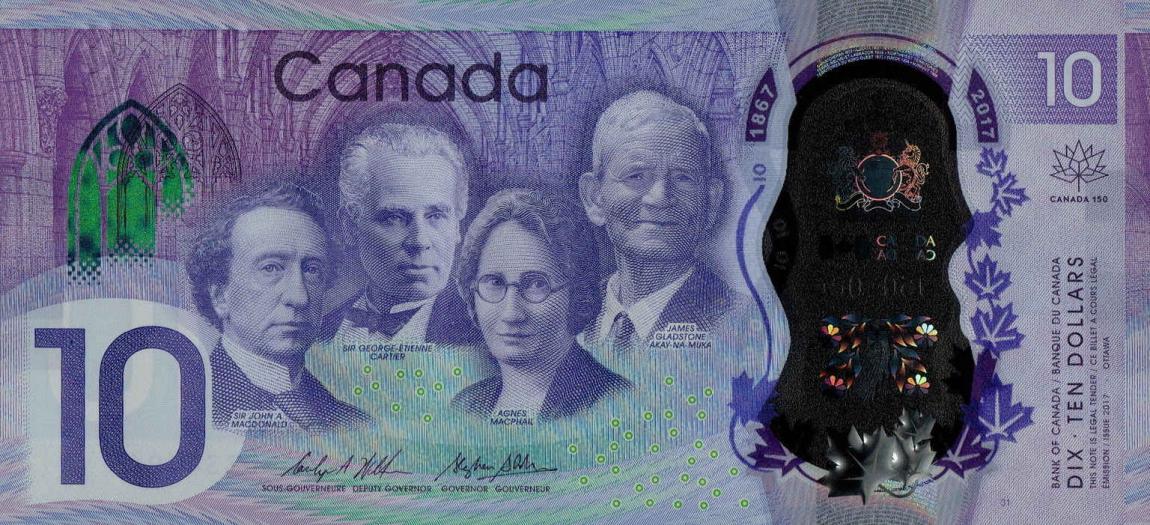 Front of Canada p112: 10 Dollars from 2017