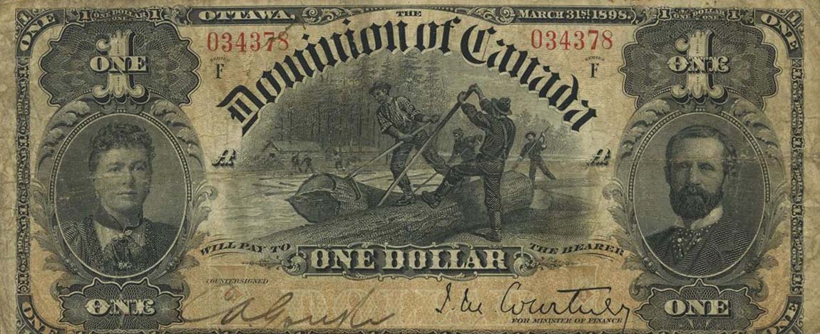 Front of Canada p24Aa: 1 Dollar from 1898