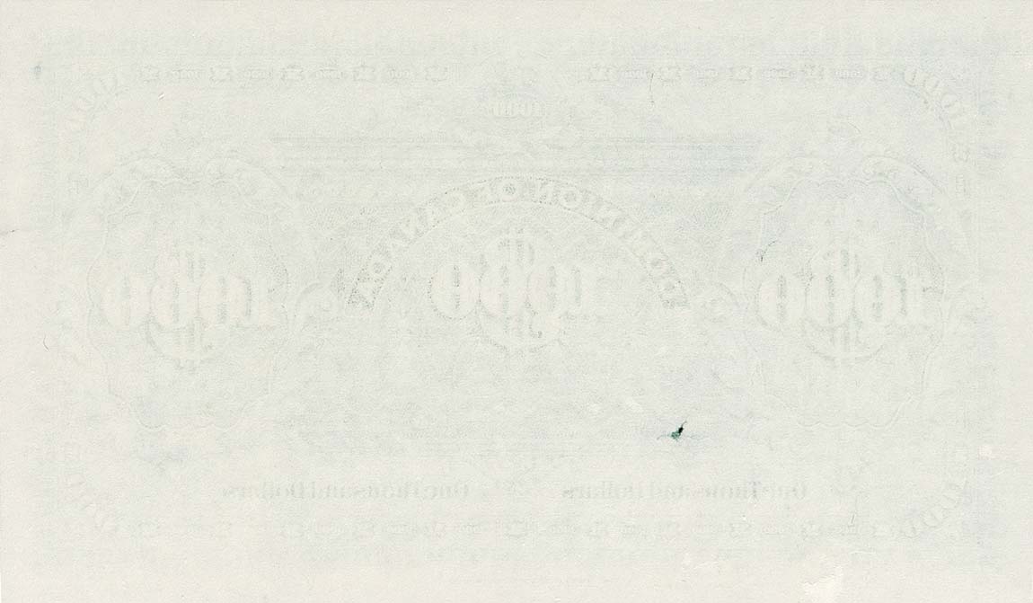 Back of Canada p25Ap2: 1000 Dollars from 1901