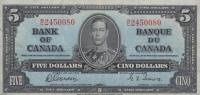 p60b from Canada: 5 Dollars from 1937