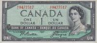 p74a from Canada: 1 Dollar from 1954