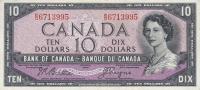 Gallery image for Canada p79a: 10 Dollars from 1954