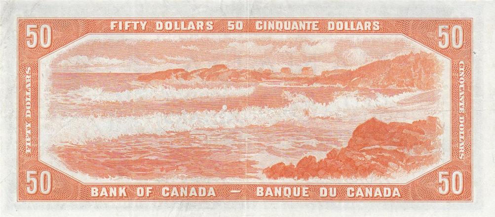 Back of Canada p81a: 50 Dollars from 1954