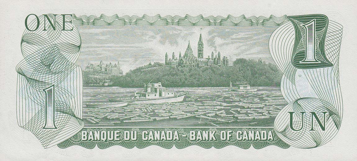 Back of Canada p85c: 1 Dollar from 1973