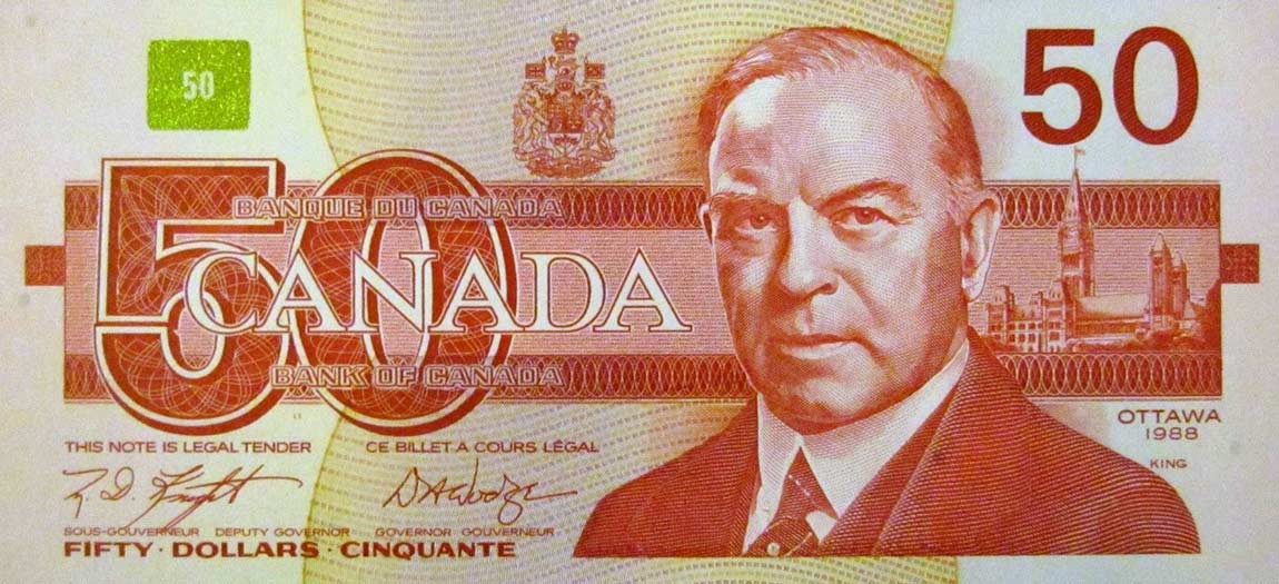 Realbanknotes Com Canada P98d 50 Dollars From 19