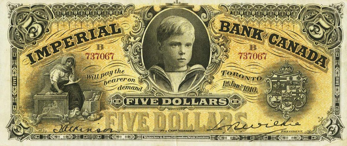 Front of Canada pS1130b: 5 Dollars from 1902