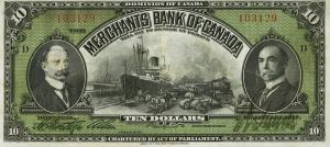 pS1168 from Canada: 10 Dollars from 1917
