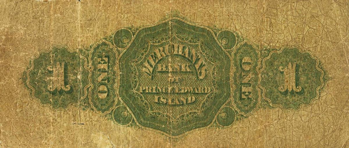 Back of Canada pS1191b: 1 Dollar from 1871