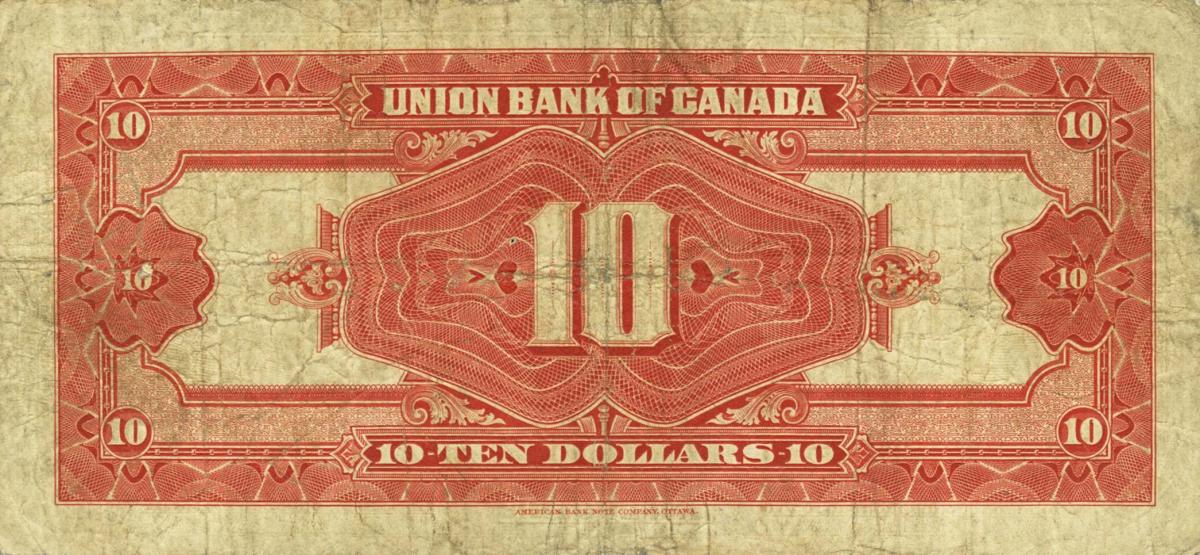 Back of Canada pS1503a: 5 Dollars from 1921