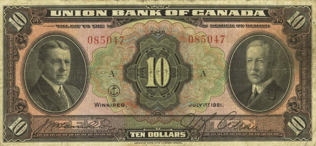 Front of Canada pS1503a: 5 Dollars from 1921