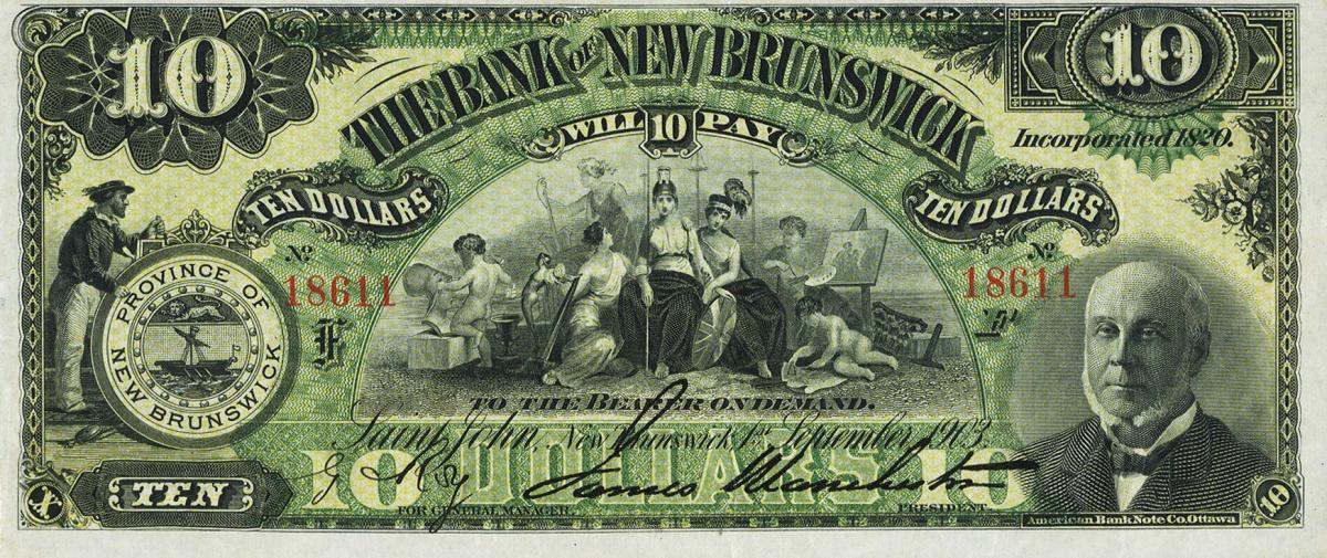 Front of Canada pS597b: 10 Dollars from 1903