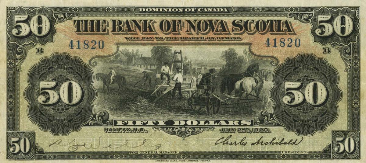 Front of Canada pS630b: 50 Dollars from 1906