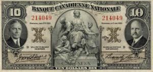 pS717 from Canada: 10 Dollars from 1935 pS717 from Canada: 10 Dollars from 1935