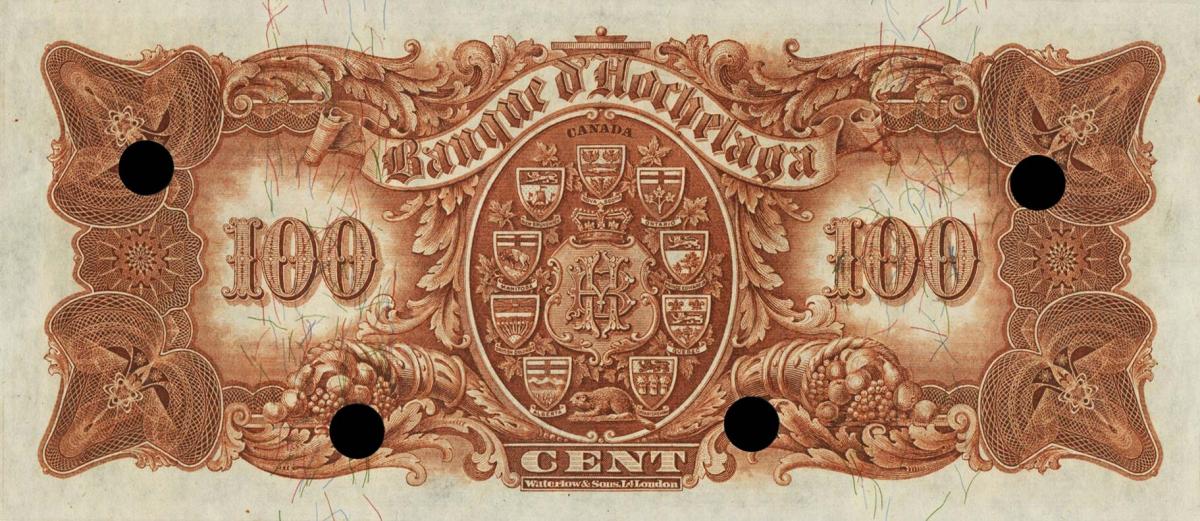 Back of Canada pS810ct: 100 Dollars from 1914