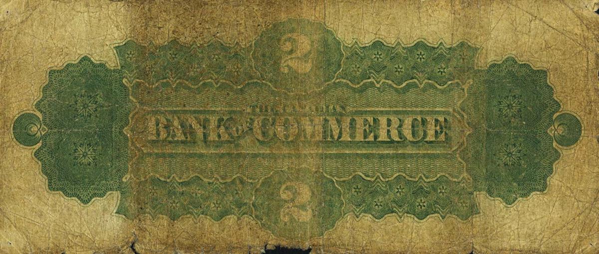 Back of Canada pS953: 2 Dollars from 1867