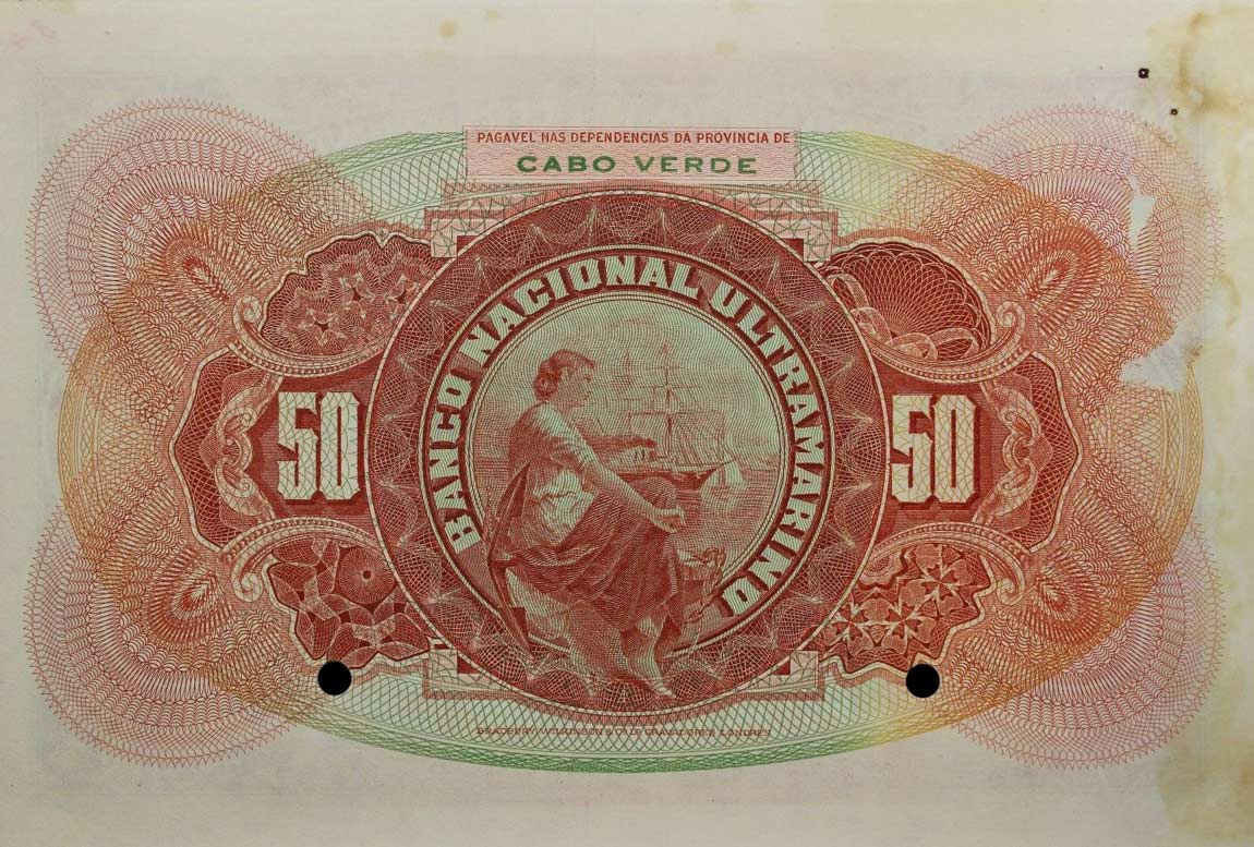 Back of Cape Verde p39s: 50 Escudos from 1941