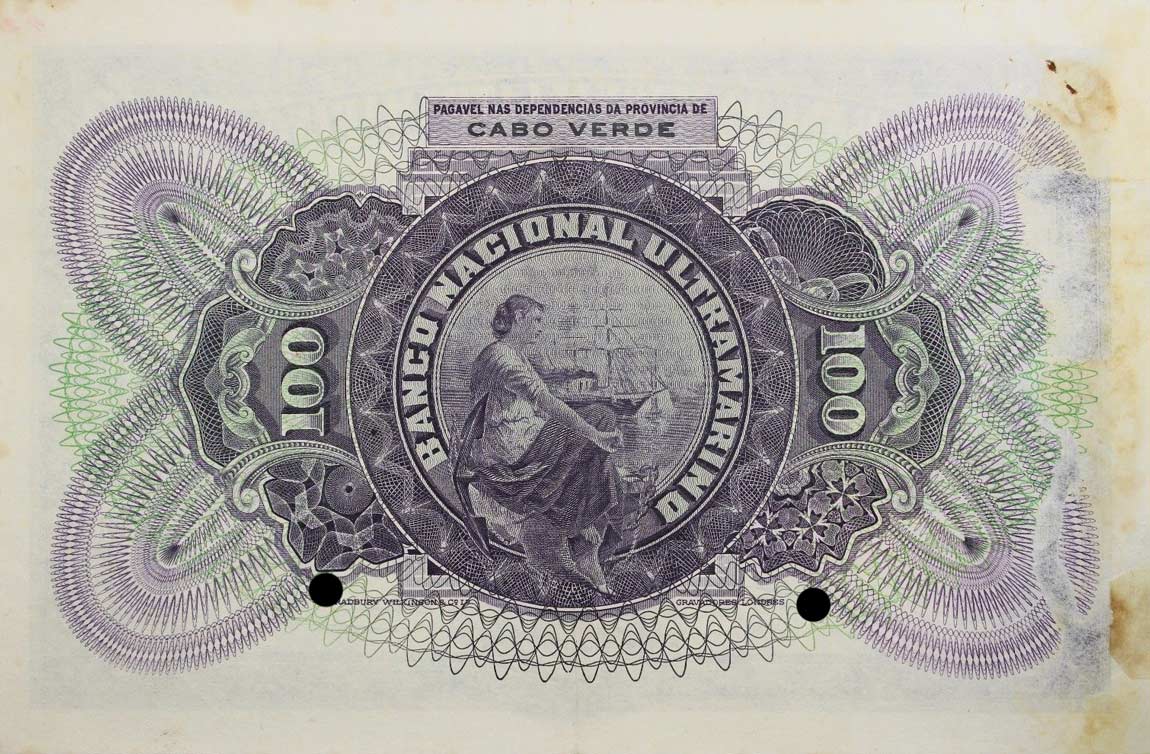 Back of Cape Verde p40s: 100 Escudos from 1941