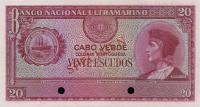 p43ct from Cape Verde: 20 Escudos from 1945