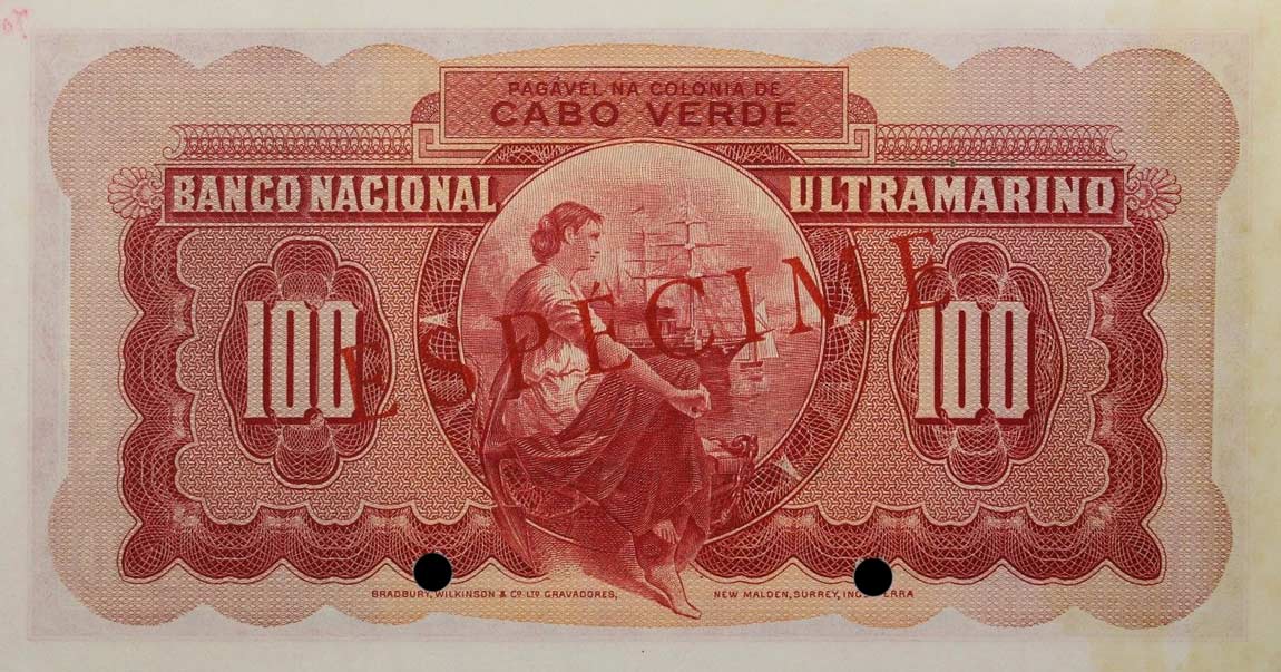 Back of Cape Verde p45s: 100 Escudos from 1945