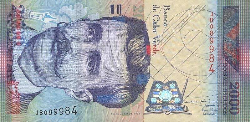 Front of Cape Verde p66a: 2000 Escudos from 1999