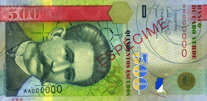 Front of Cape Verde p69s: 500 Escudos from 2007