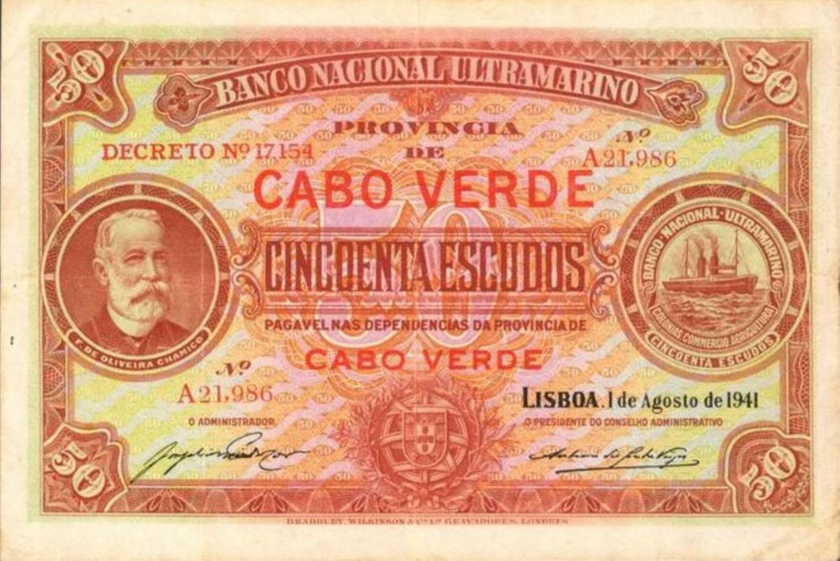 Front of Cape Verde p39a: 50 Escudos from 1941