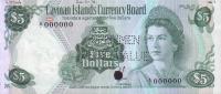 Gallery image for Cayman Islands p2s: 5 Dollars