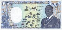 p15 from Central African Republic: 1000 Francs from 1985