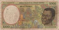 p101Ch from Central African States: 500 Francs from 2002