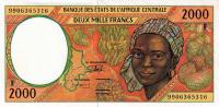 Gallery image for Central African States p303Fe: 2000 Francs