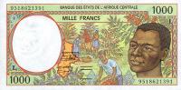 Gallery image for Central African States p402Lc: 1000 Francs