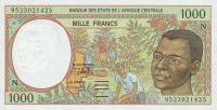p502Nc from Central African States: 1000 Francs from 1995