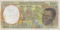 Gallery image for Central African States p502Nf: 1000 Francs