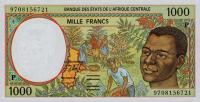 p602Pd from Central African States: 1000 Francs from 1997