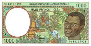 p102Cb from Central African States: 1000 Francs from 1994