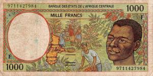 Gallery image for Central African States p302Fd: 1000 Francs