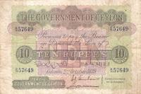 p25c from Ceylon: 10 Rupees from 1939