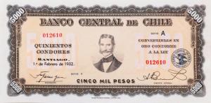 Gallery image for Chile p100: 5000 Pesos