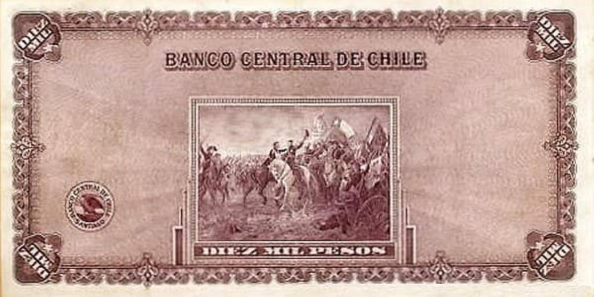 Back of Chile p109: 10000 Pesos from 1940