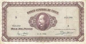 Gallery image for Chile p109: 10000 Pesos