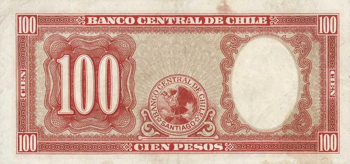 Back of Chile p114: 10 Pesos from 1947