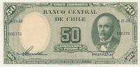 p121a from Chile: 50 Pesos from 1958