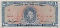 p134a from Chile: 0.5 Escudo from 1962