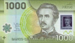 p161d from Chile: 1000 Pesos from 2013 p161d from Chile: 1000 Pesos from 2013