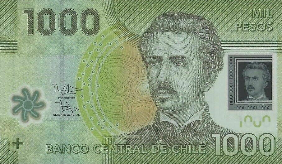 Front of Chile p161f: 1000 Pesos from 2015