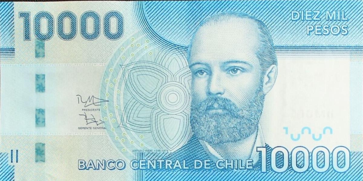 Front of Chile p164f: 10000 Pesos from 2016