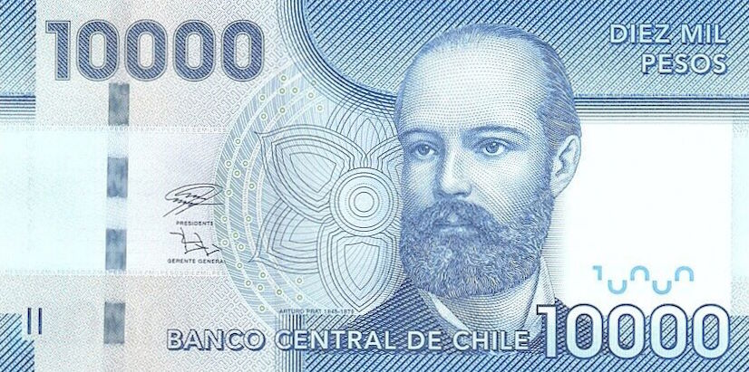 Front of Chile p164i: 10000 Pesos from 2020