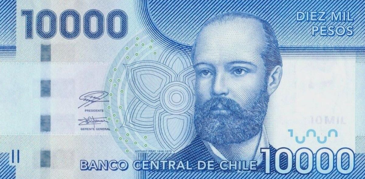 Front of Chile p164j: 10000 Pesos from 2021